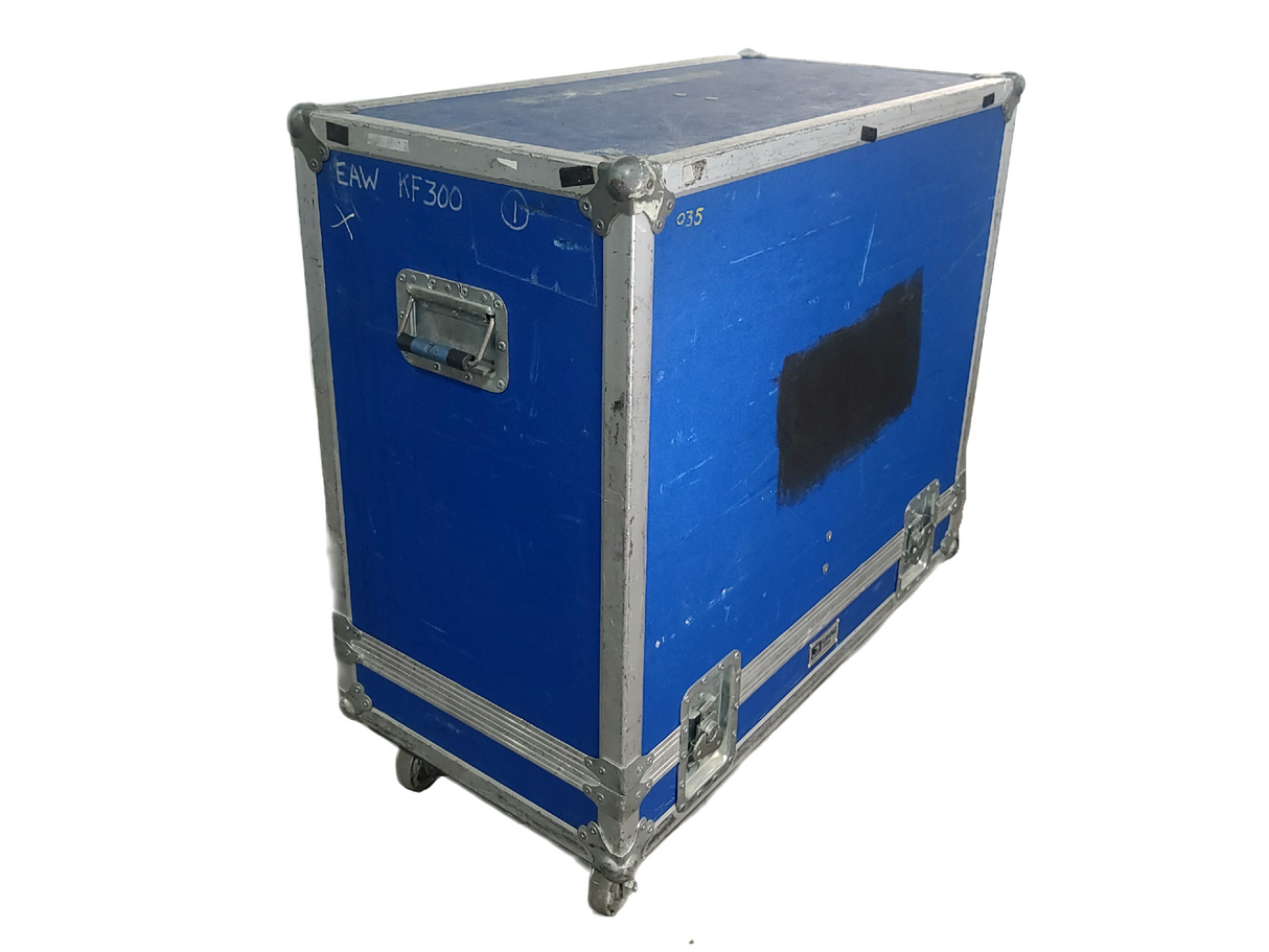 (2) QSC HPR122i 12" Two-Way Powered Speakers in Wheeled Road Case