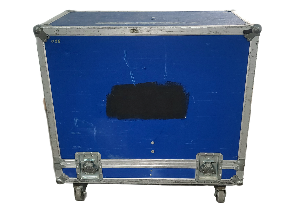 (2) QSC HPR122i 12" Two-Way Powered Speakers in Wheeled Road Case