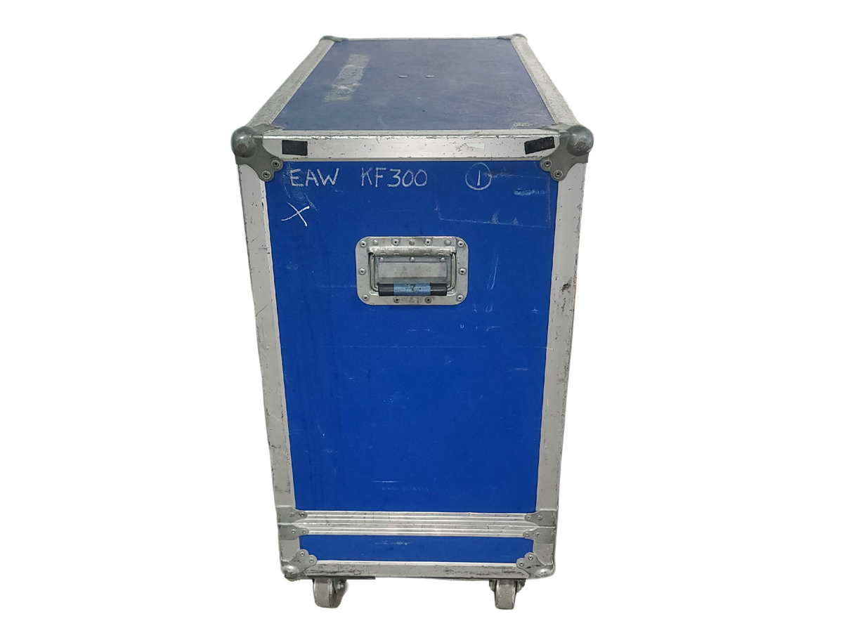 (2) QSC HPR122i 12" Two-Way Powered Speakers in Wheeled Road Case