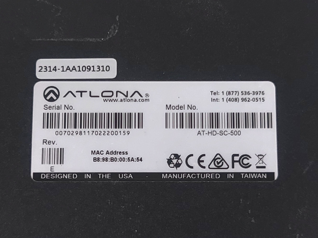 Atlona AT-HD-SC-500 3-Input Switcher and Scaler