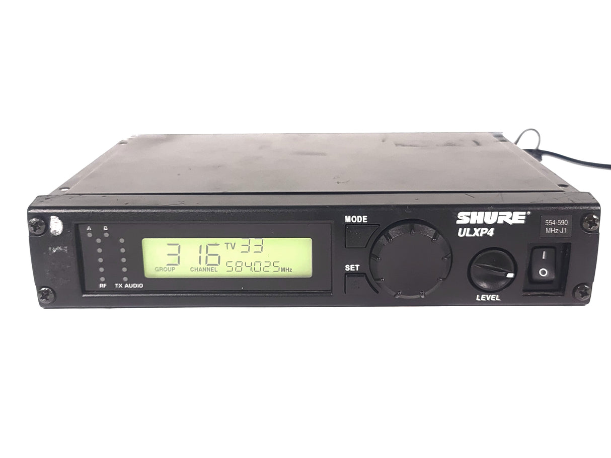 Shure ULXP4 Wireless Receiver Kit (J1: 554-590MHz) w/ ULX2 Handheld Transmitter w/ SM58 Mic Capsule, ULX1 Belt Pack, (2) Antennas, & PSU in Hard Carry Case