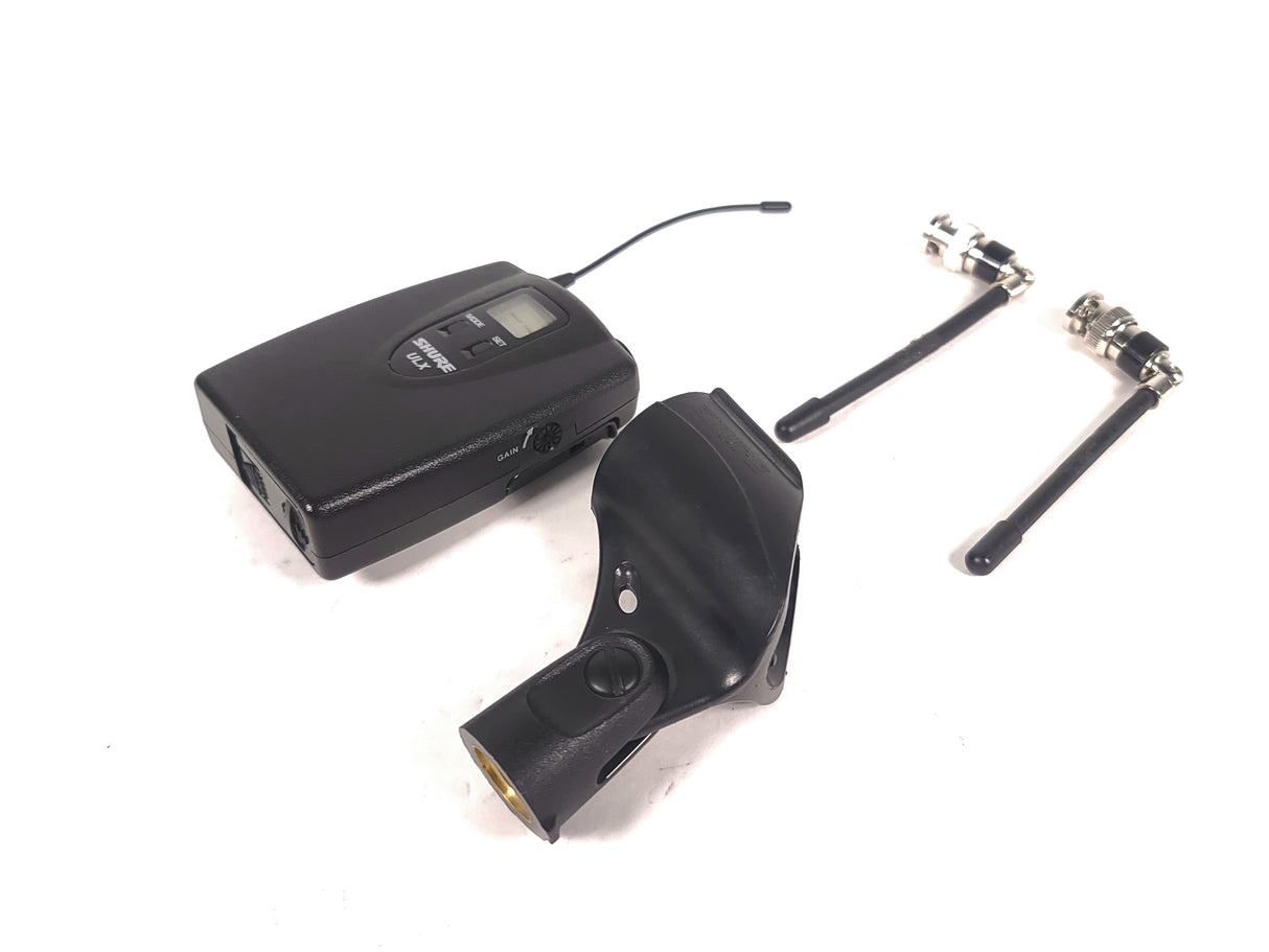Shure ULXP4 Wireless Receiver Kit (J1: 554-590MHz) w/ ULX2 Handheld Transmitter w/ SM58 Mic Capsule, ULX1 Belt Pack, (2) Antennas, & PSU in Hard Carry Case