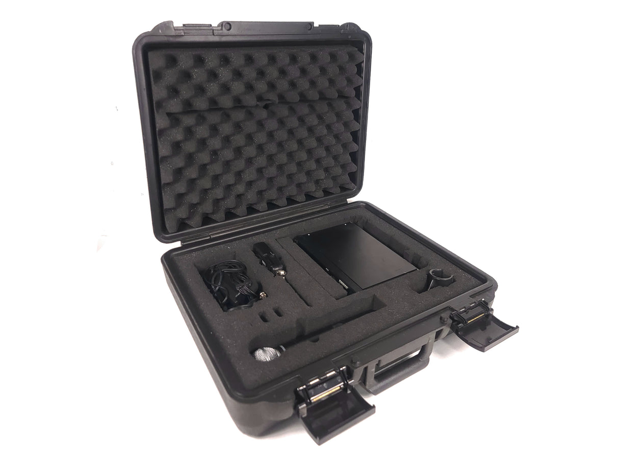 Shure ULXP4 Wireless Receiver Kit (J1: 554-590MHz) w/ ULX2 Handheld Transmitter w/ SM58 Mic Capsule, ULX1 Belt Pack, (2) Antennas, & PSU in Hard Carry Case