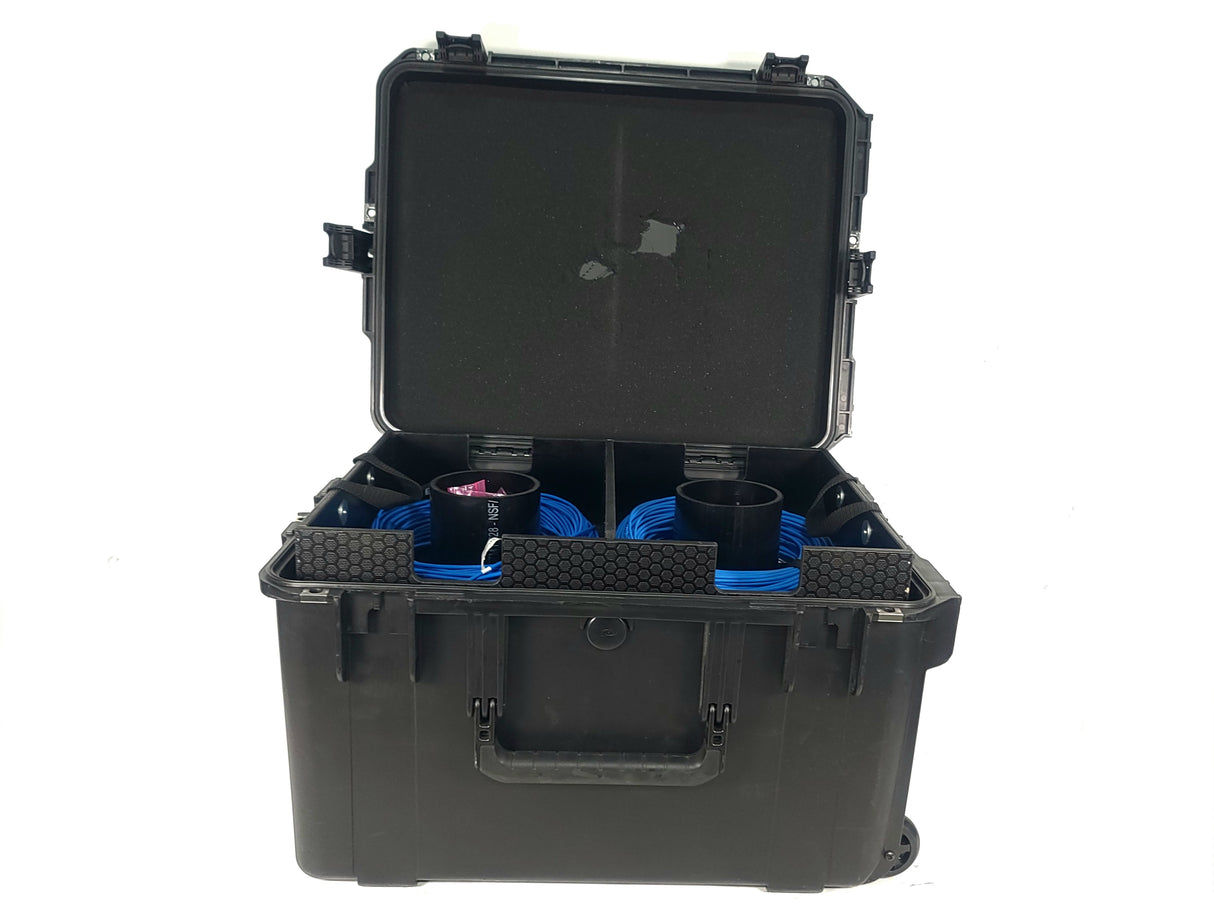 Kramer HDMI Hybrid Fiber Kit w/ Accessories in Nelson Case Corp in Pull Behind Case