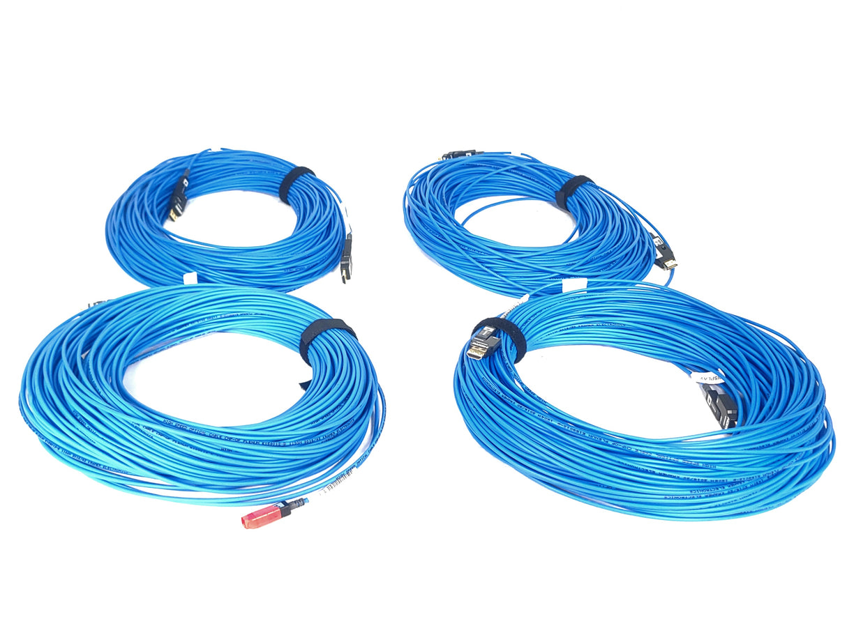 Kramer HDMI Hybrid Fiber Kit w/ Accessories in Nelson Case Corp in Pull Behind Case