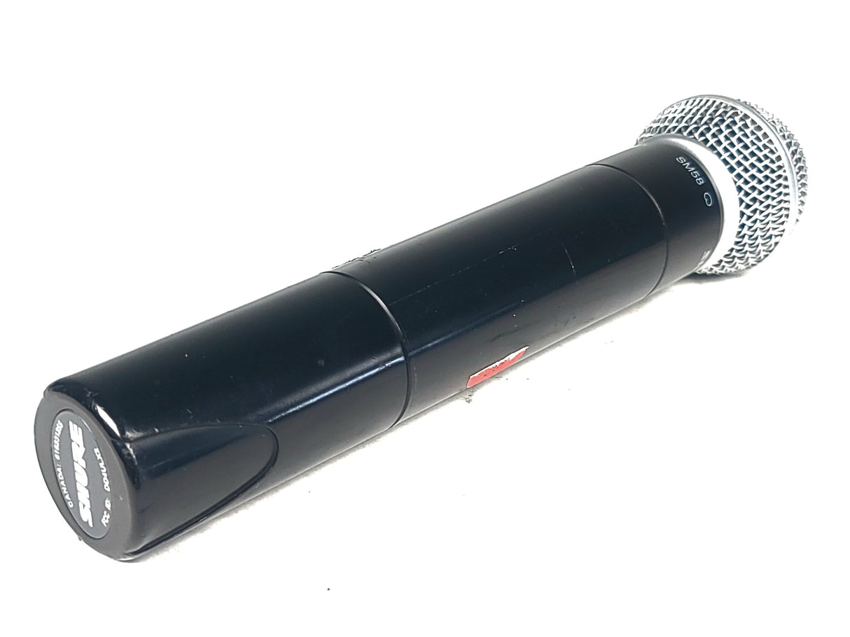 Shure ULXS4 Wireless Receiver Kit (J1: 554-590MHz) w/ Shure ULX2 Handheld Transmitter w/ SM58 Mic Capsule, ULX1 Belt Pack, (2) Antennas in Hard Carry Case