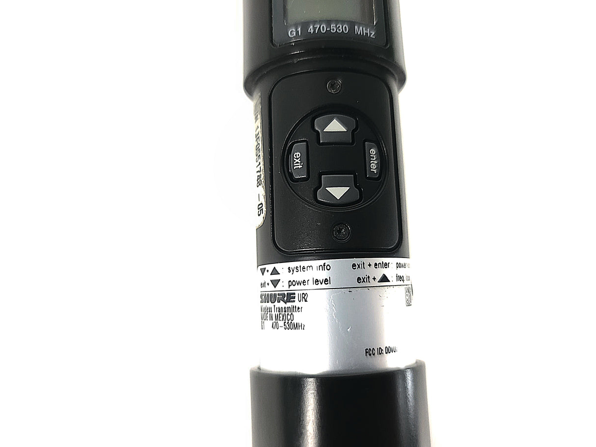 Shure UR2 Wireless Microphone (G1: 470-530 MHz) w/ Shure Beta 58A Capsule