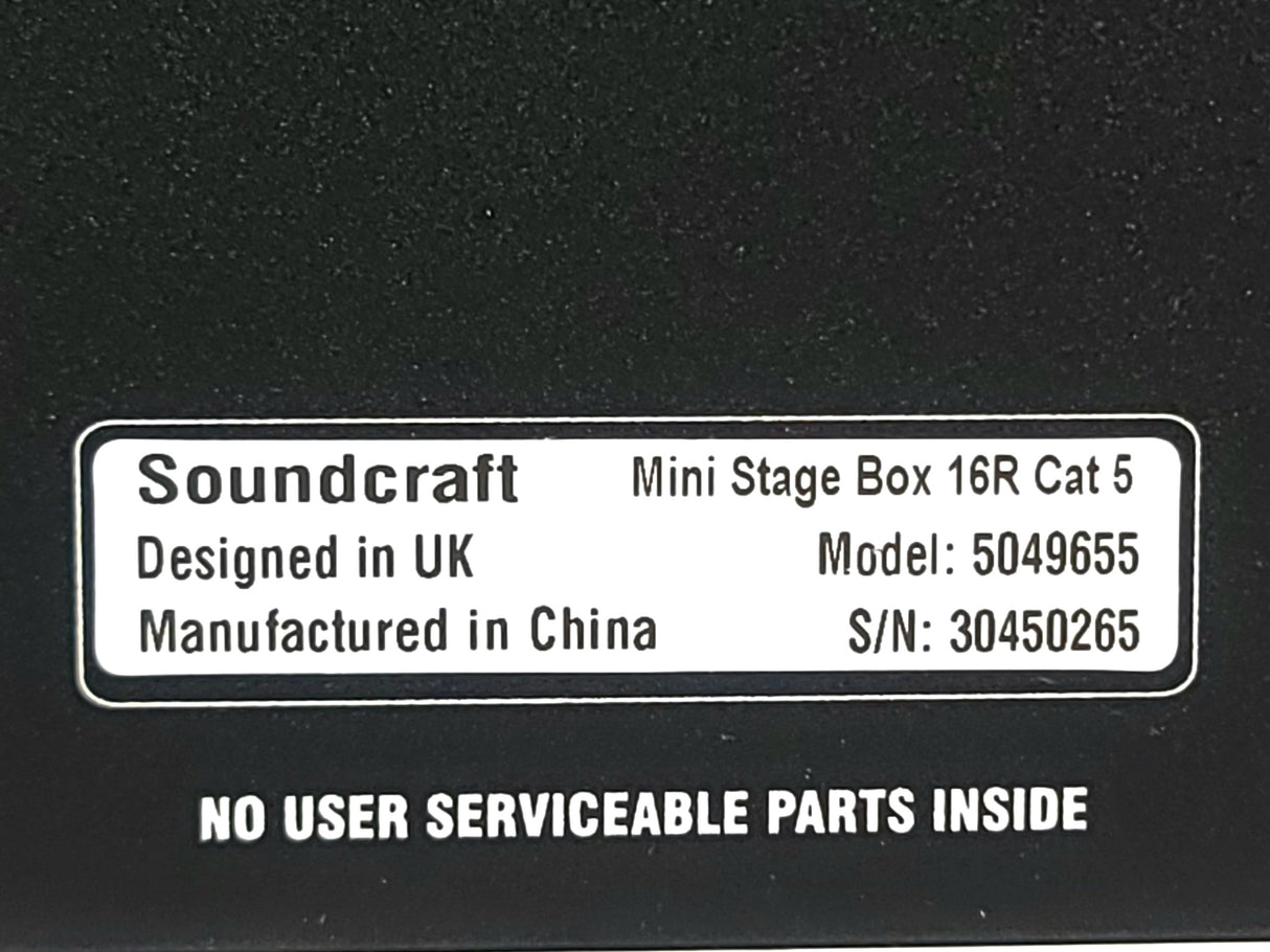 Soundcraft 5049655 Mini Stagebox 16