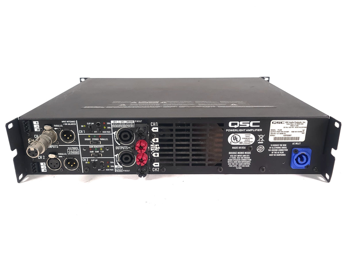 QSC PL340 Powerlight 3 Series Amplifier (NOISY KNOB)