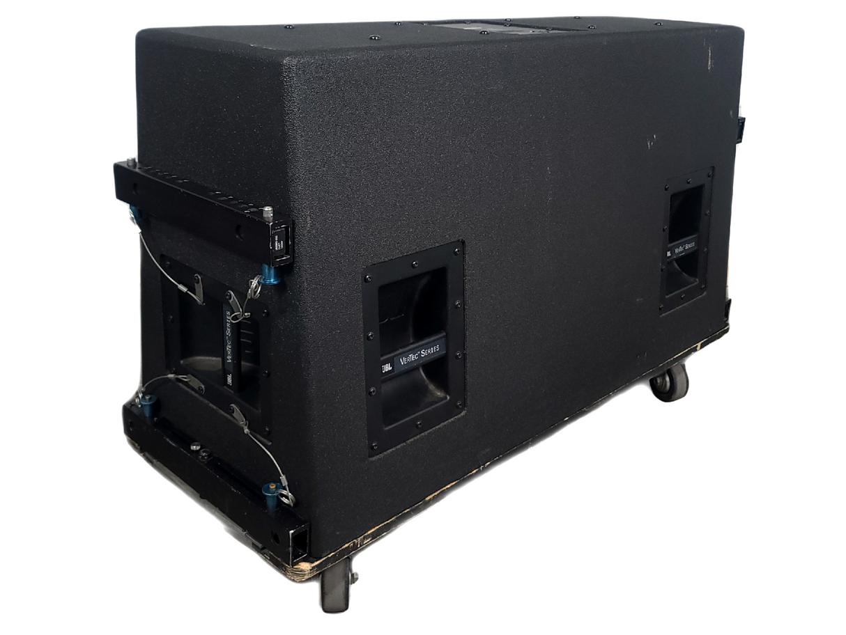 JBL VT4888 VerTec Series 3-Way Passive Line Array Speaker w/ Wheeled Dolly and Soft Cover