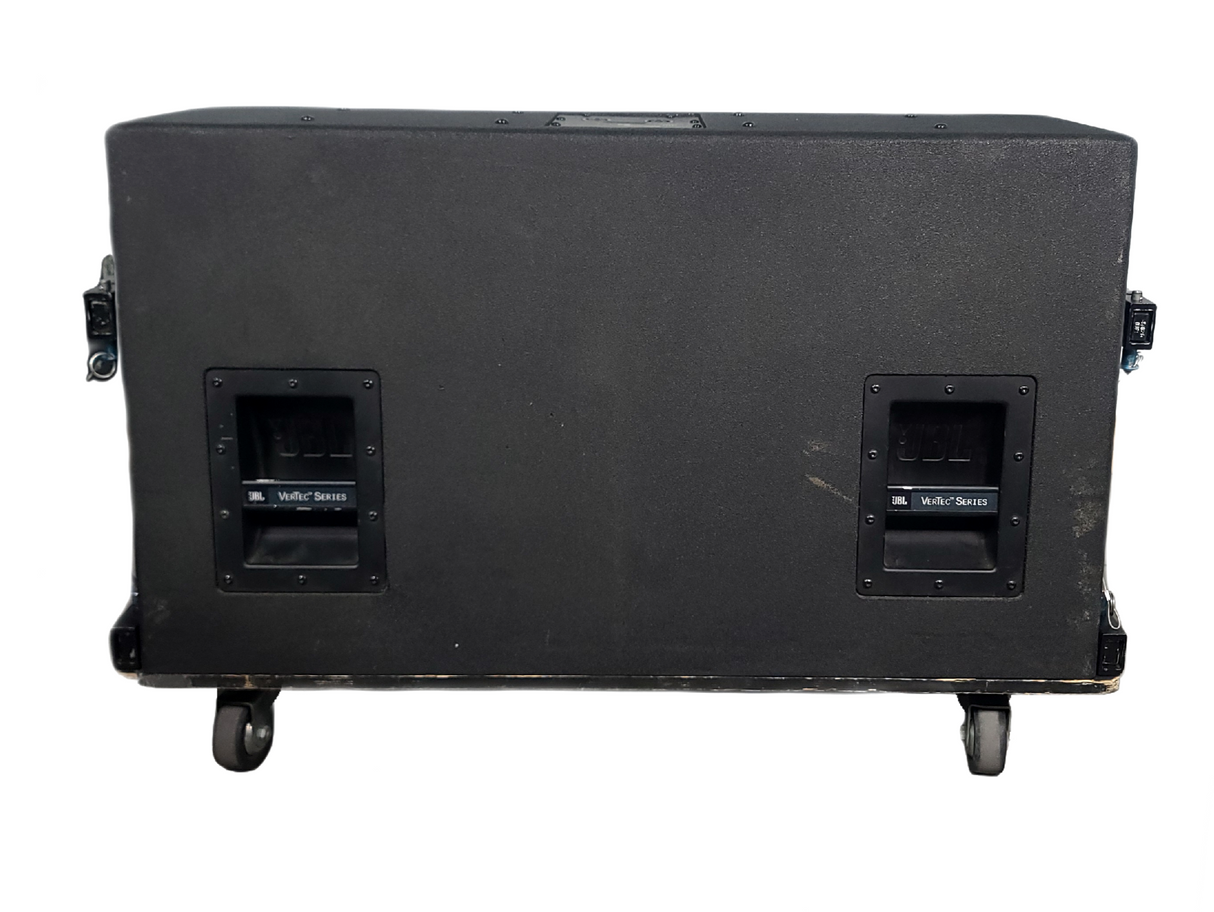 JBL VT4888 VerTec Series 3-Way Passive Line Array Speaker w/ Wheeled Dolly and Soft Cover