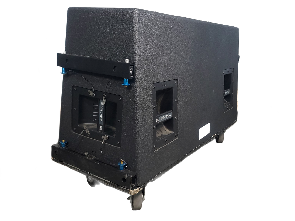 JBL VT4888 VerTec Series 3-Way Passive Line Array Speaker w/ Wheeled Dolly and Soft Cover