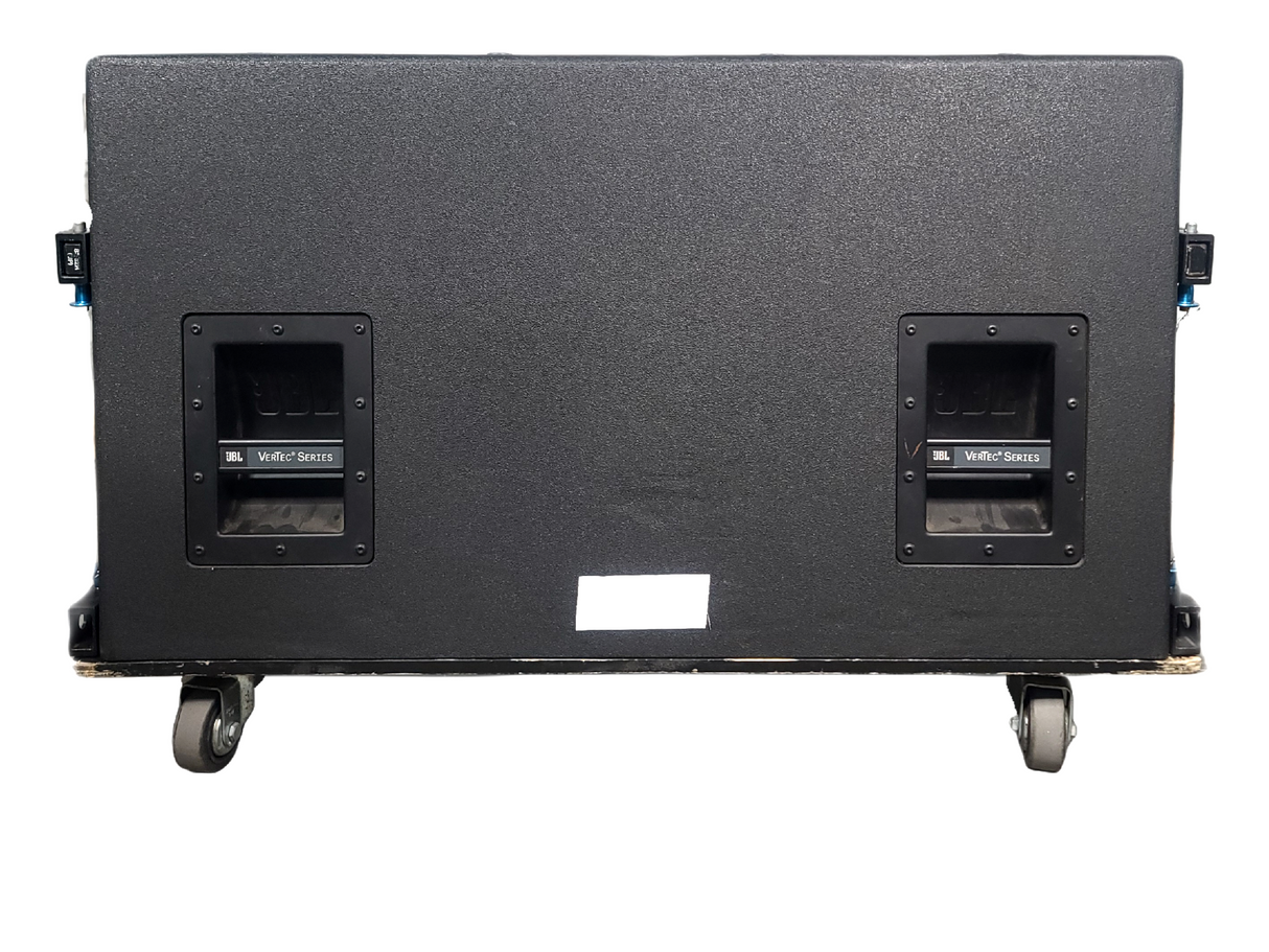 JBL VT4888 VerTec Series 3-Way Passive Line Array Speaker w/ Wheeled Dolly and Soft Cover