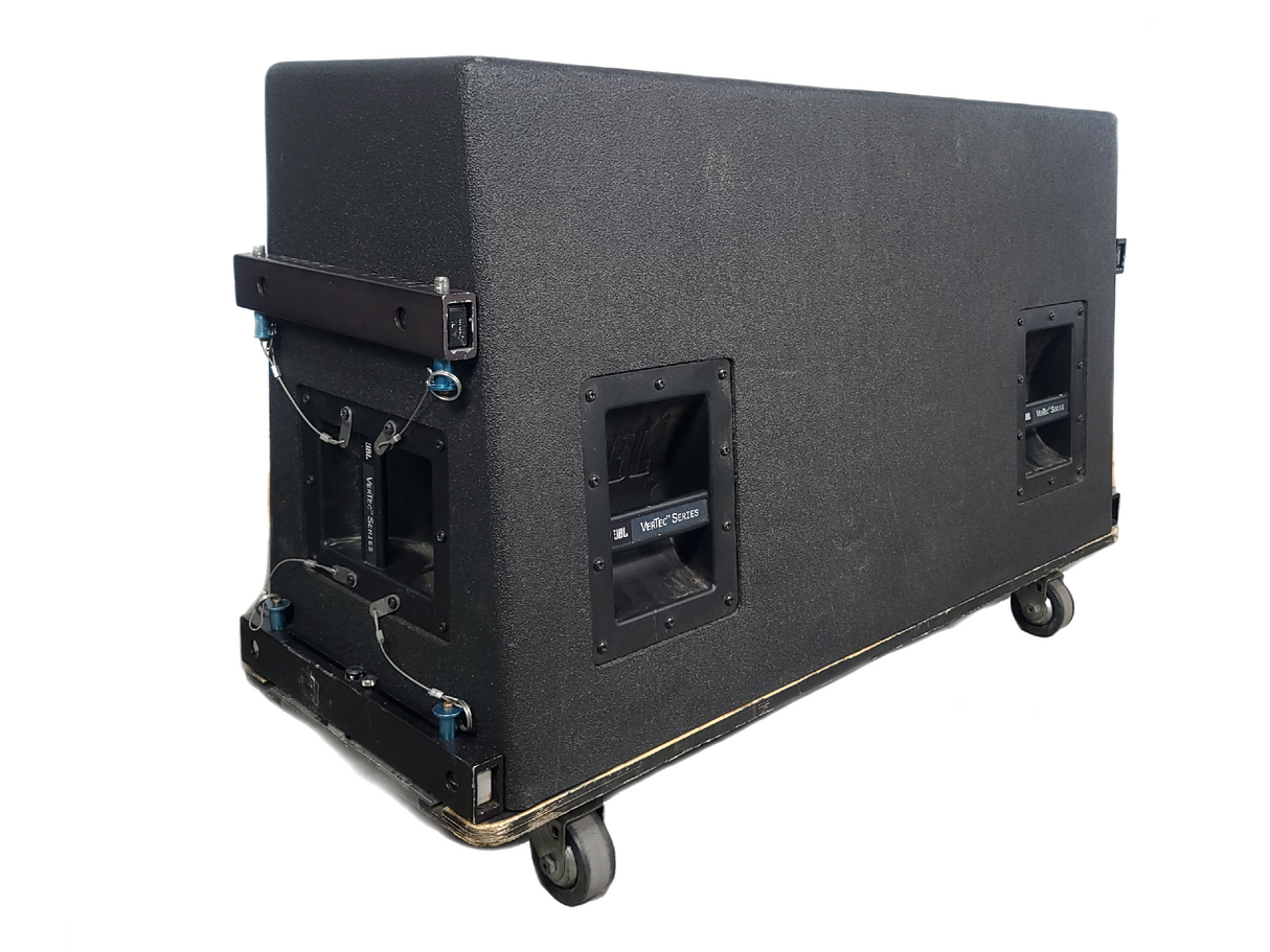 JBL VT4888 VerTec Series 3-Way Passive Line Array Speaker w/ Wheeled Dolly and Soft Cover