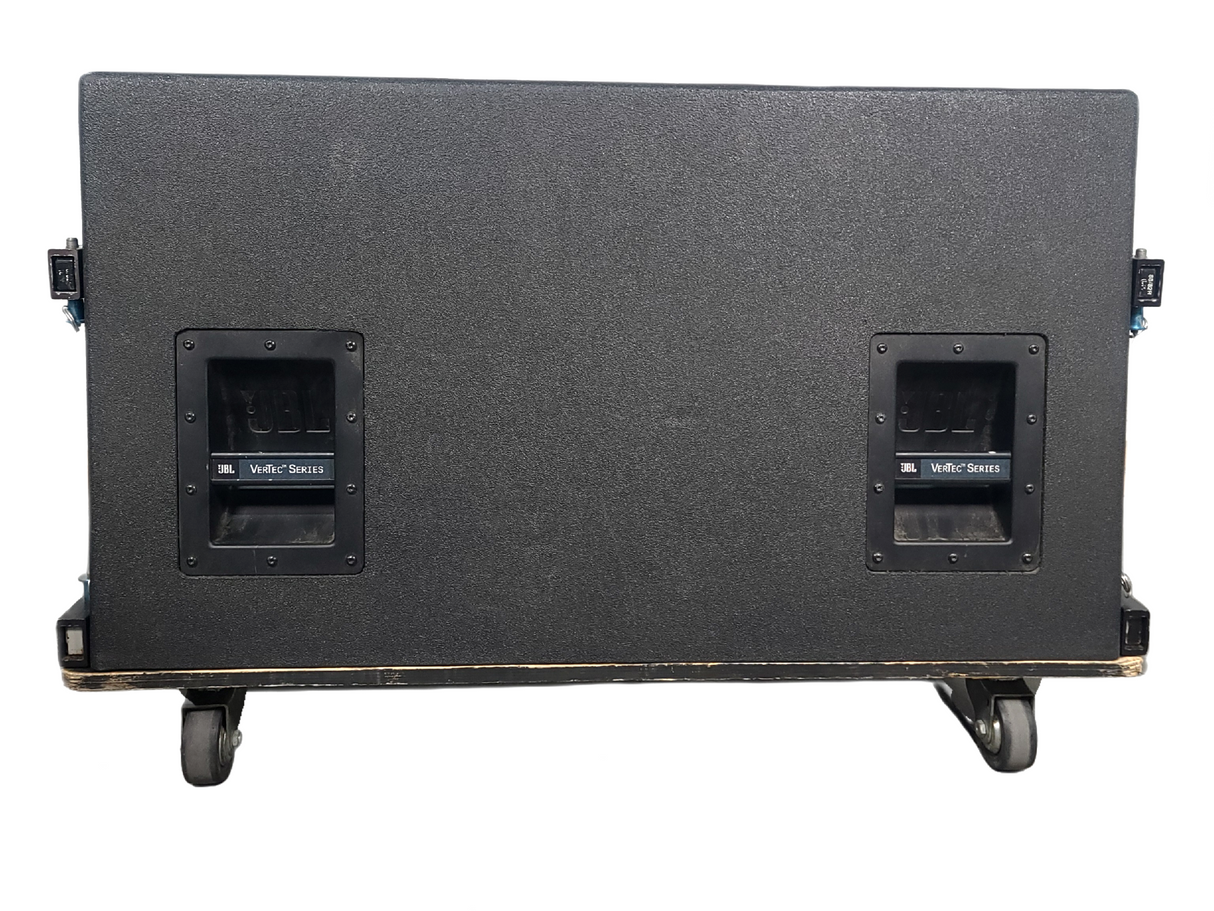 JBL VT4888 VerTec Series 3-Way Passive Line Array Speaker w/ Wheeled Dolly and Soft Cover