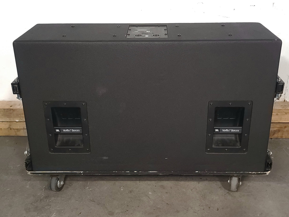 JBL VT4888 VerTec Series 3-Way Passive Line Array Speaker w/ Wheeled Dolly and Soft Cover