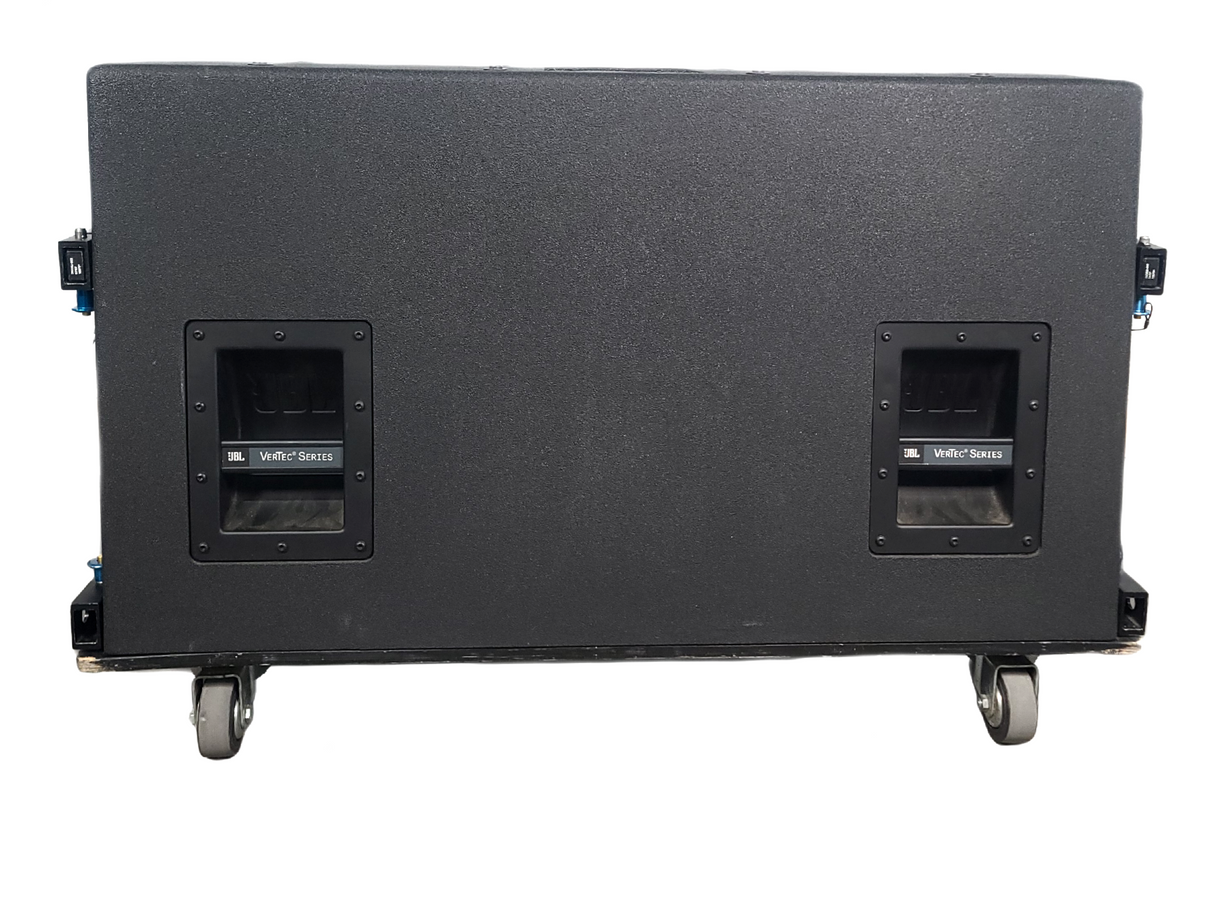 JBL VT4888 VerTec Series 3-Way Passive Line Array Speaker w/ Wheeled Dolly and Soft Cover