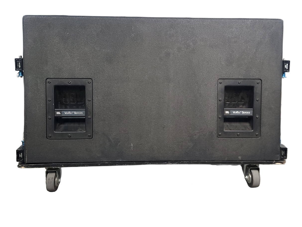 JBL VT4888 VerTec Series 3-Way Passive Line Array Speaker w/ Wheeled Dolly and Soft Cover