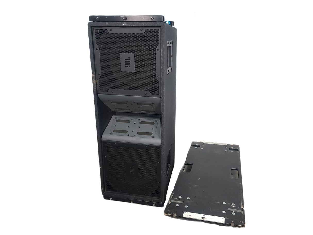 JBL VT4888 VerTec Series 3-Way Passive Line Array Speaker w/ Wheeled Dolly and Soft Cover