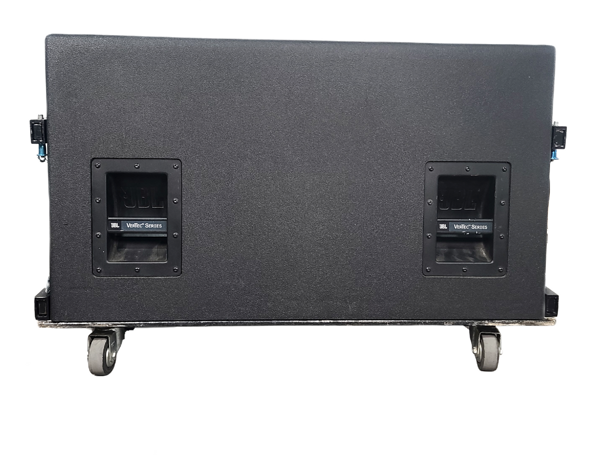 JBL VT4888 VerTec Series 3-Way Passive Line Array Speaker w/ Wheeled Dolly and Soft Cover