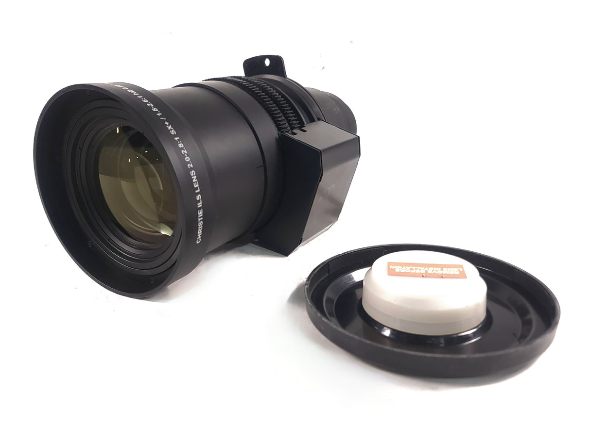 Christie 118-100113-XX ILS 3-Chip DLP Projector Lens, 2.0-2.8:1 SX+ / 1.8-2.6:1 HD .95" In Hard Carry Case
