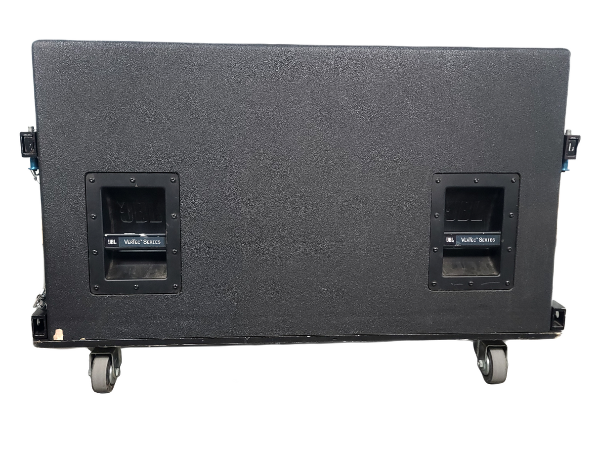 JBL VT4888 VerTec Series 3-Way Passive Line Array Speaker w/ Wheeled Dolly and Soft Cover