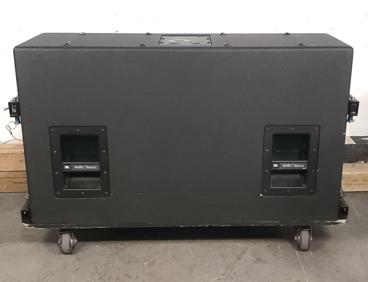 JBL VT4888 VerTec Series 3-Way Passive Line Array Speaker w/ Wheeled Dolly and Soft Cover