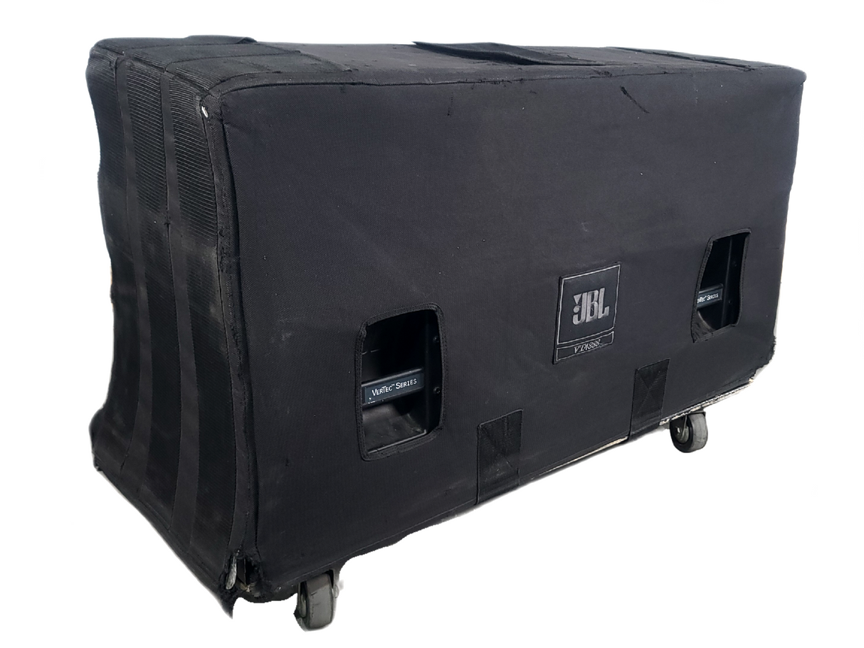 JBL VT4888 VerTec Series 3-Way Passive Line Array Speaker w/ Wheeled Dolly and Soft Cover