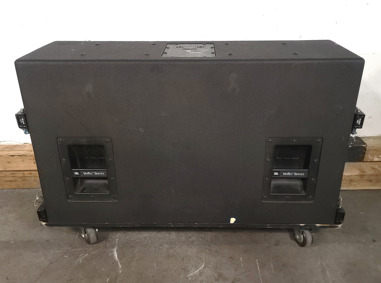 JBL VT4888 VerTec Series 3-Way Passive Line Array Speaker w/ Wheeled Dolly and Soft Cover