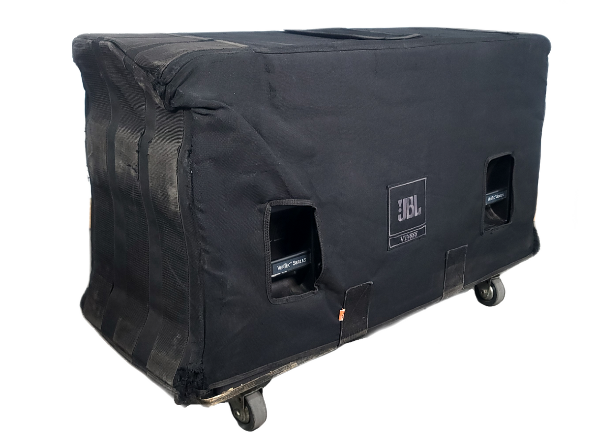 JBL VT4888 VerTec Series 3-Way Passive Line Array Speaker w/ Wheeled Dolly and Soft Cover
