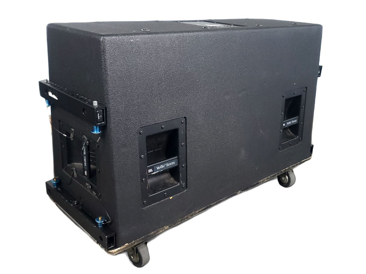 JBL VT4888 VerTec Series 3-Way Passive Line Array Speaker w/ Wheeled Dolly and Soft Cover