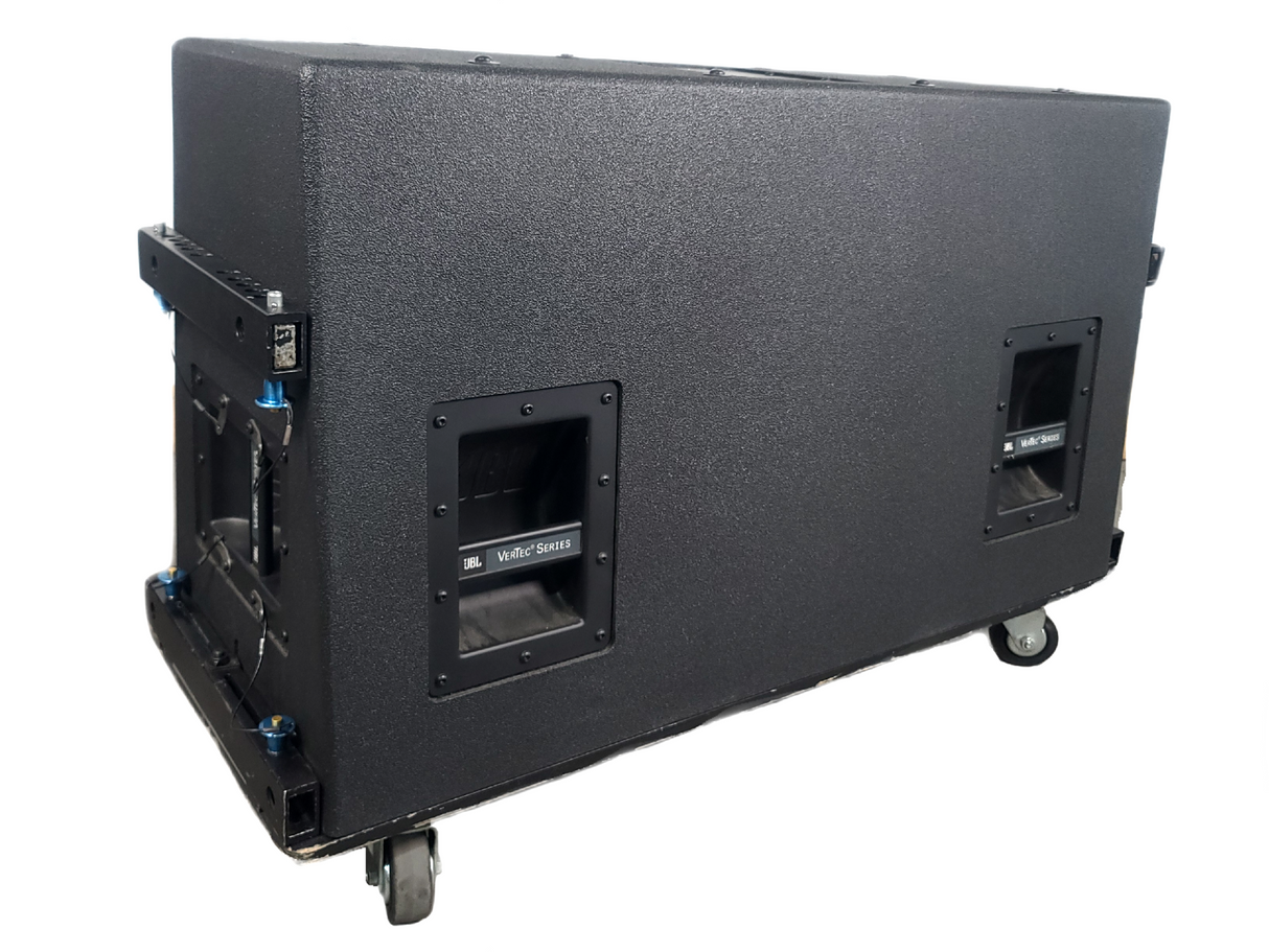 JBL VT4888 VerTec Series 3-Way Passive Line Array Speaker w/ Wheeled Dolly and Soft Cover