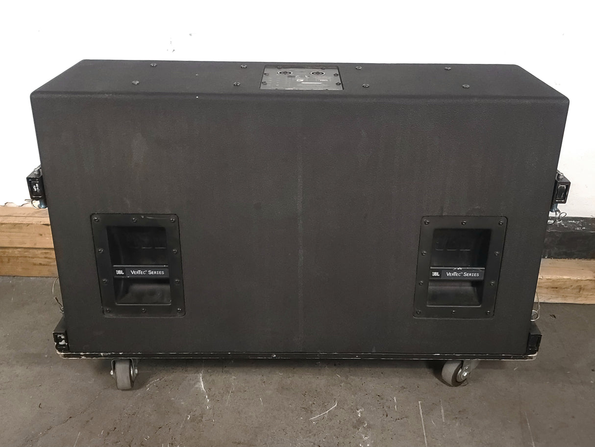 JBL VT4888 VerTec Series 3-Way Passive Line Array Speaker w/ Wheeled Dolly and Soft Cover