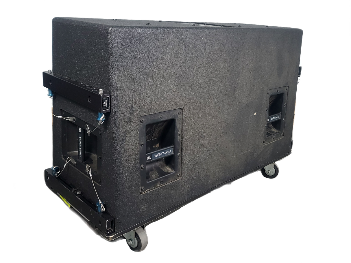 JBL VT4888 VerTec Series 3-Way Passive Line Array Speaker w/ Wheeled Dolly and Soft Cover