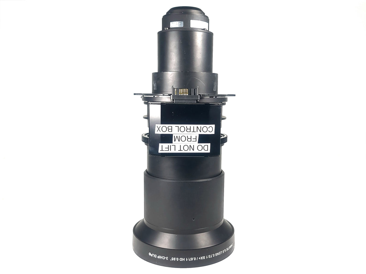 Christie 118-100110-XX ILS 3-Chip DLP Fixed Projector Lens, 0.73:1 SX+/ 0.67:1 HD 0.95" In Hard Carry Case