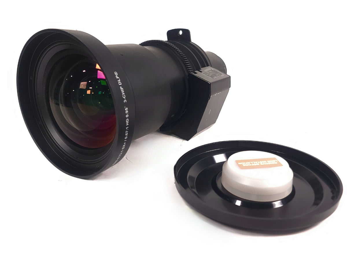 Christie 118-100110-XX ILS 3-Chip DLP Fixed Projector Lens, 0.73:1 SX+/ 0.67:1 HD 0.95" In Hard Carry Case