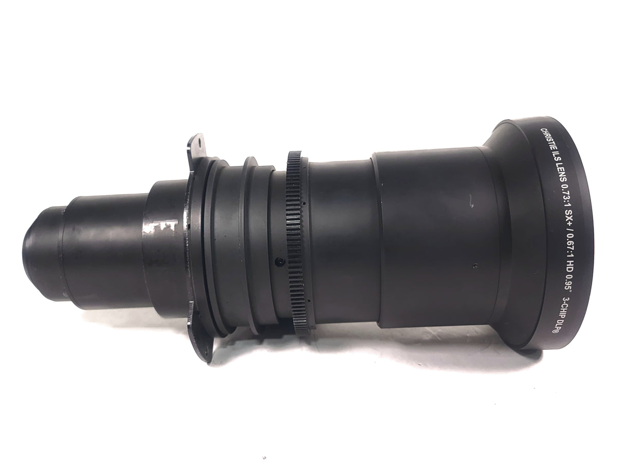 Christie 118-100110-XX ILS 3-Chip DLP Fixed Projector Lens, 0.73:1 SX+/ 0.67:1 HD 0.95" In Hard Carry Case