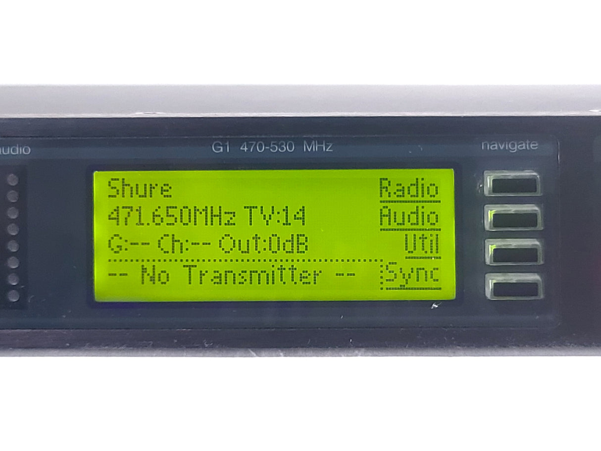 Shure UR4S G1 Wireless Receiver w/ Audio Reference Companding (G1: 470-530 MHz)