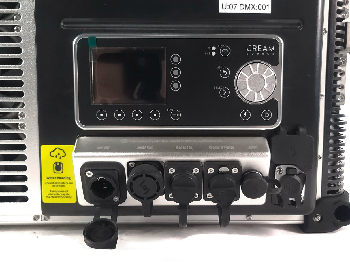 Cream Source Vortex8 2x1 RGBW 650W LED Light w/ Mount, Diffuser, Jumper Cable & Barn Doors