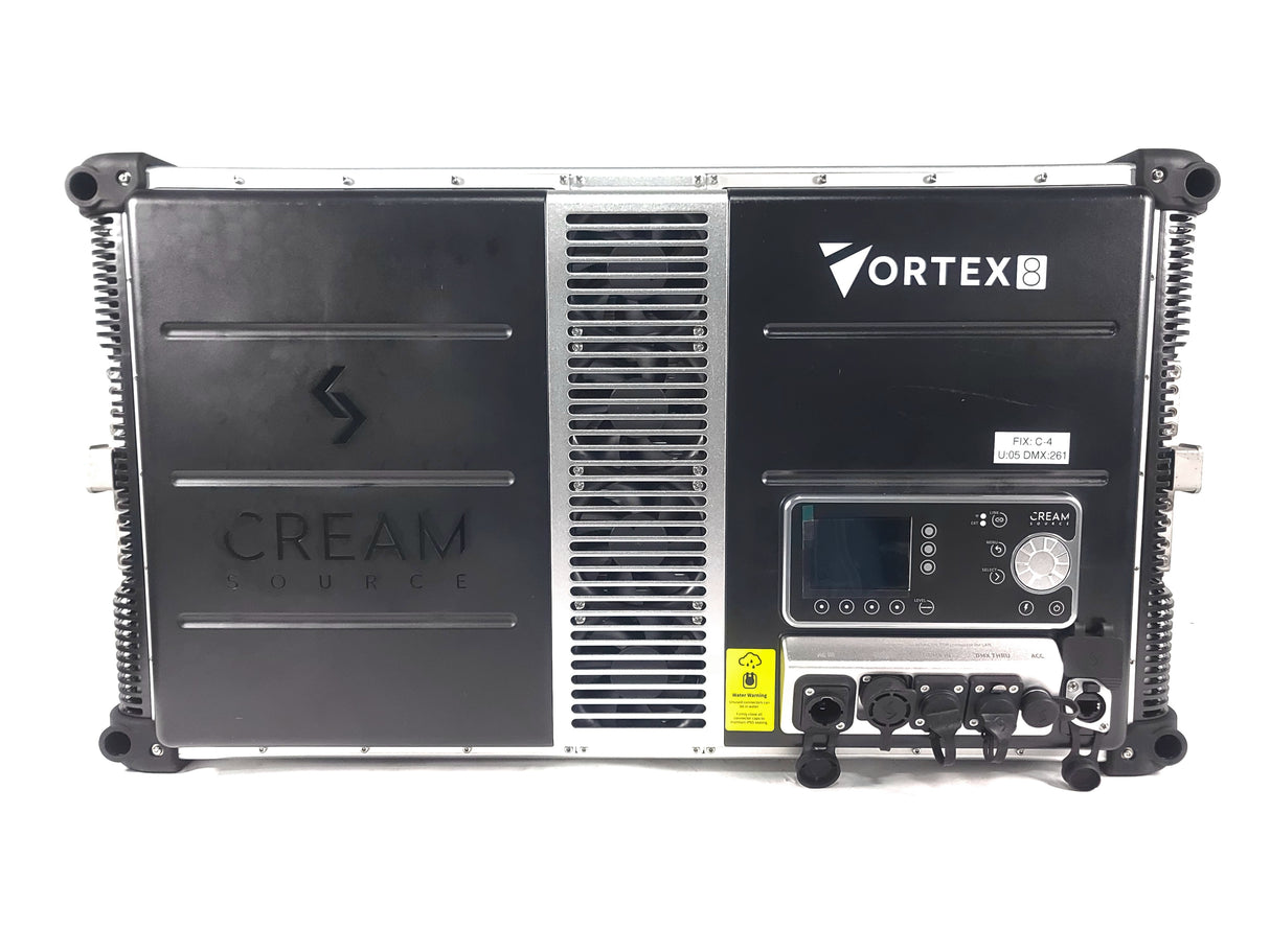 Cream Source Vortex8 2x1 RGBW 650W LED Light w/ Mount, Diffuser, Jumper Cable & Barn Doors