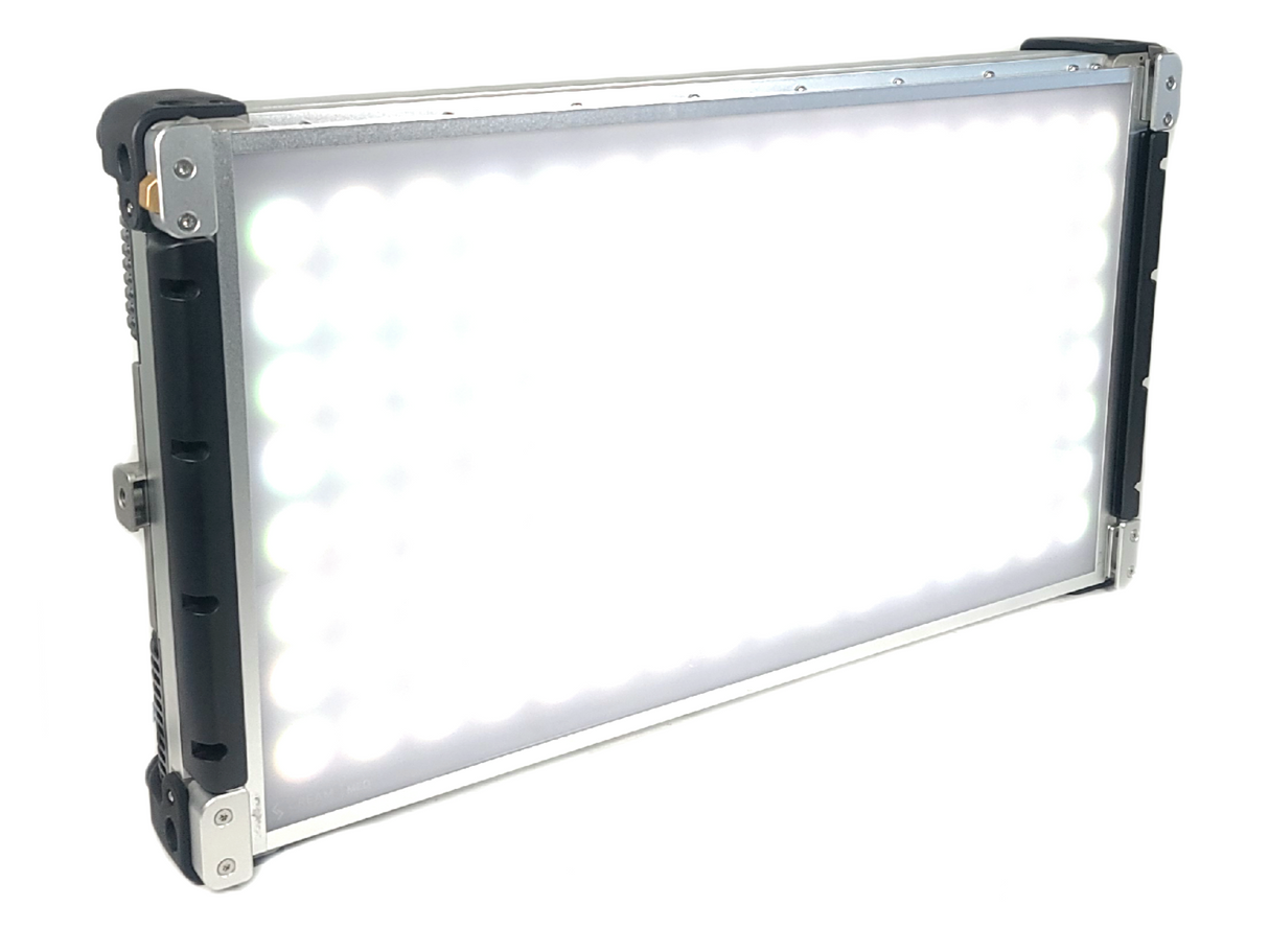 Cream Source Vortex8 2x1 RGBW 650W LED Light w/ Mount, Diffuser, Jumper Cable & Barn Doors