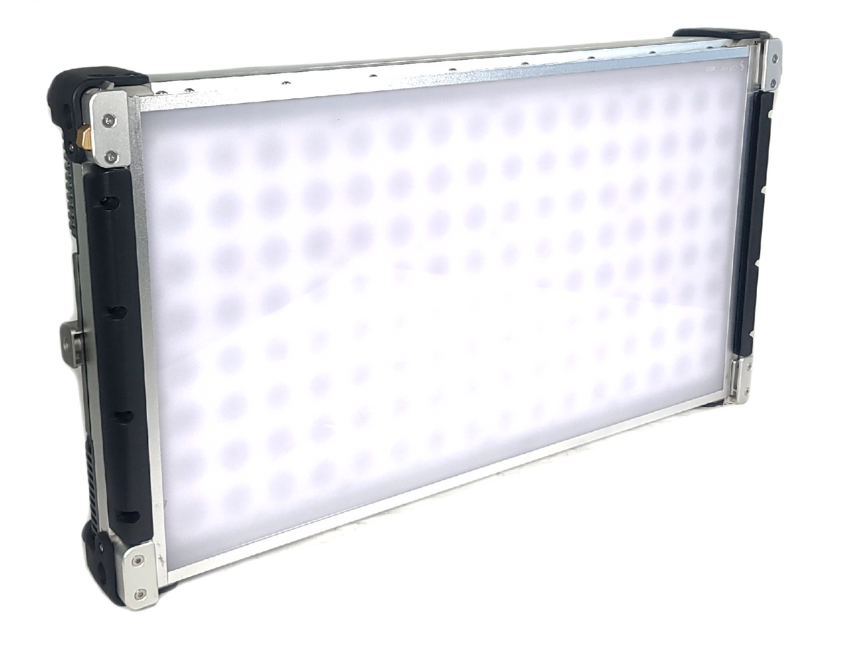 Cream Source Vortex8 2x1 RGBW 650W LED Light w/ Mount, Diffuser, Jumper Cable & Barn Doors