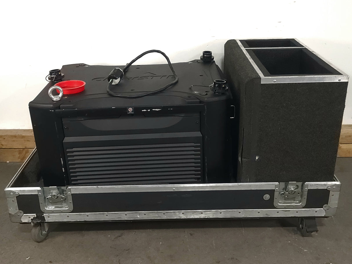 Christie Roadster HD18K 1080 HD 18000 Lumens 3-Chip DLP Digital Projector (Lamp Hours 0) in Wheeled Road Case (NO LENS)