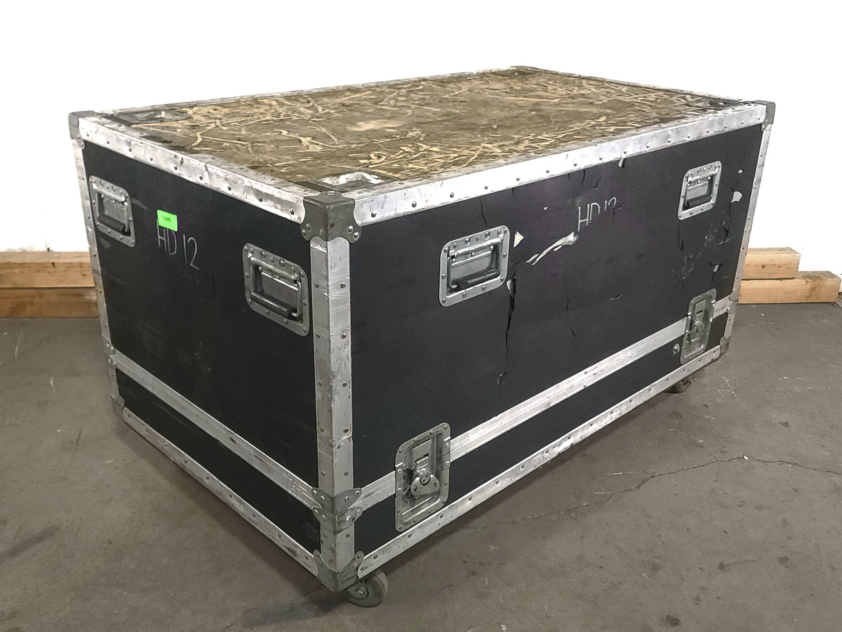 Christie Roadster HD12K 1080 HD 12000 Lumens 3-Chip DLP Digital Projector (Lamp Hours 686) w/ (2) Mounting Brackets, Remote and PSU Cable in Wheeled Road Case