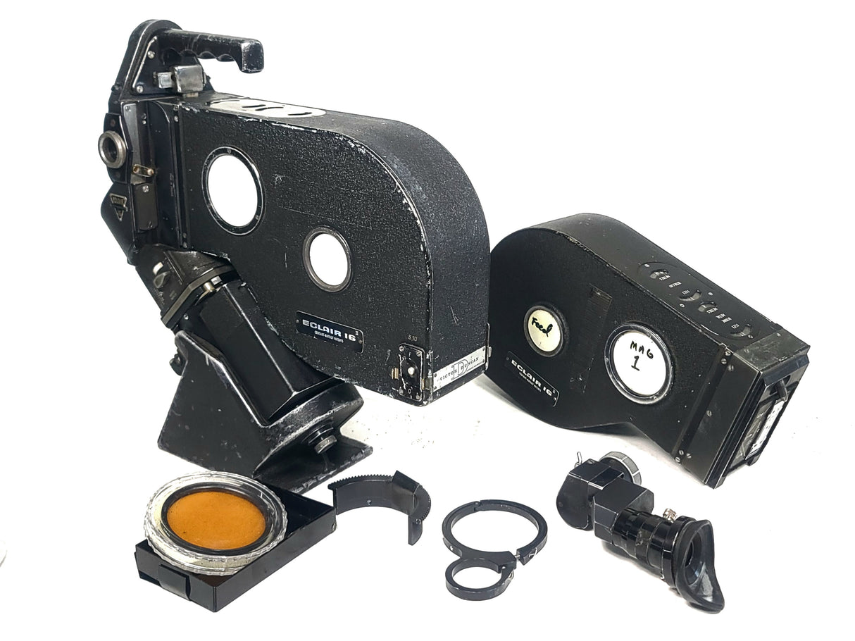 Eclair NPR Regular 16mm Camera with Perfectone Motor w/ Spare Eclair 16 film box, and eye piece