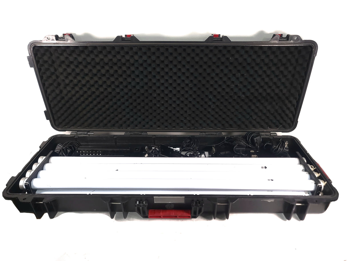 Astera AX1 PixelTube Kit – (8) RGB LED Tubes w/ Remote, Power Supplies & Mounting Hardware in Rolling Charging Case