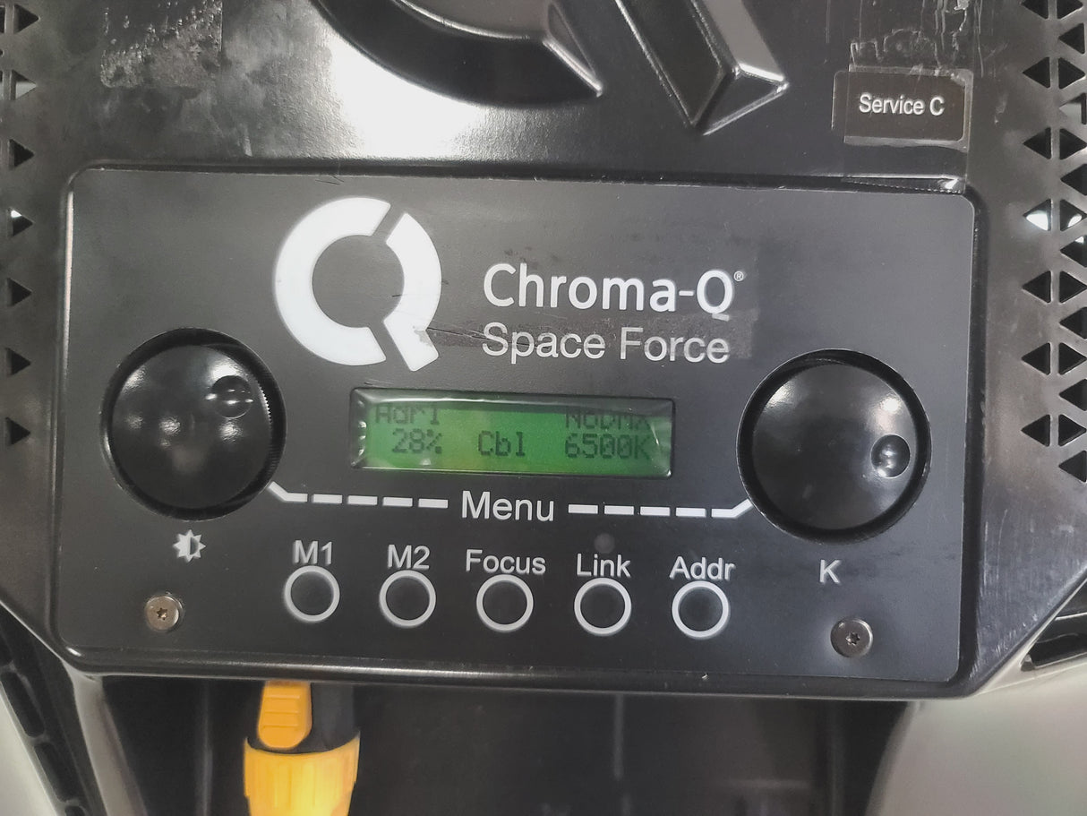 CHROMA-Q Space Force Octo LED Light w/ Mini Skirt, Mounting Bracket, Pole Mounting Bracket & Safety Cable