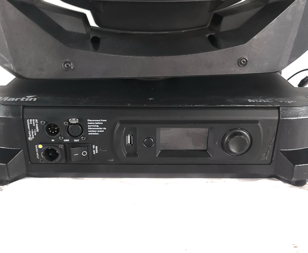 (3) Martin Viper Wash DX Moving Head Lights w/ Accessories in Steel Road Cage