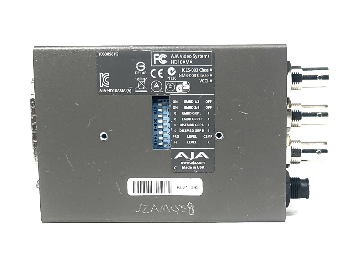 AJA HD10AMA Dual Rate HD/SD 4 CH w/ PSU