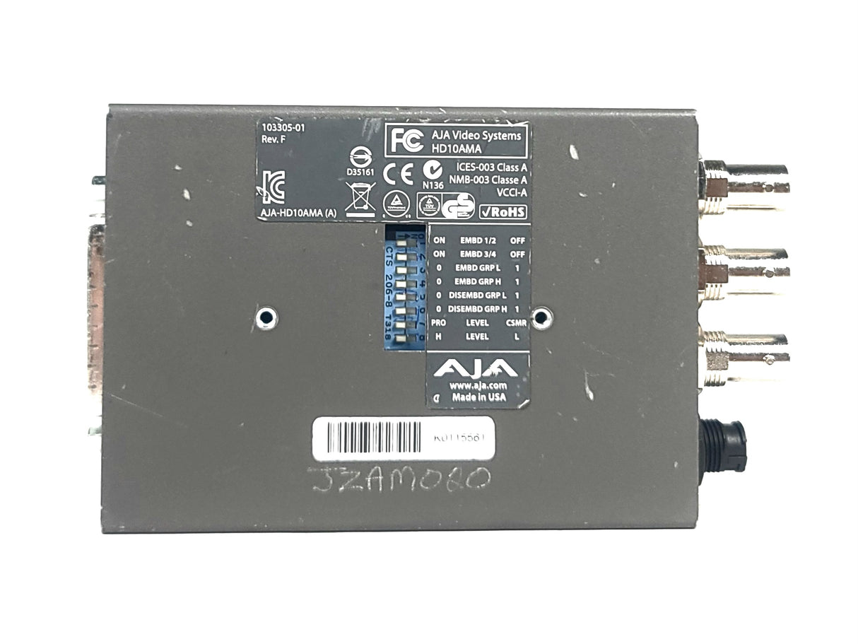 AJA HD10AMA Dual Rate HD/SD 4 CH w/ PSU